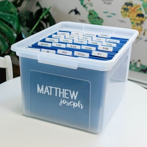 Personalized Memory Box Labels – Baby & Childhood Keepsake Gift
