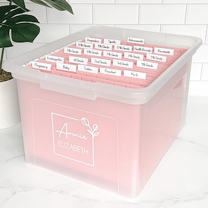 Personalized Kids Memory File Box: School Milestone Keepsake