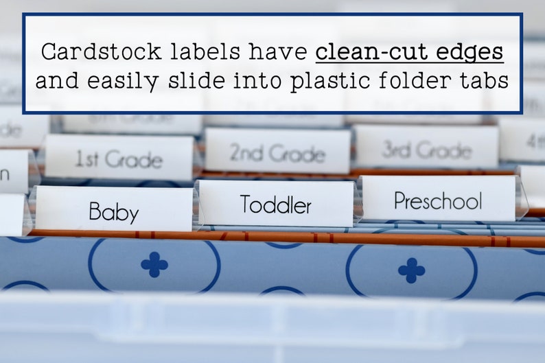 Milestone Tote Labels , Name Decal and Folder Labels , Sticker Name , DIY Baby Memory Box , DIY Kids File Box, Baby Girl , Baby Boy image 5