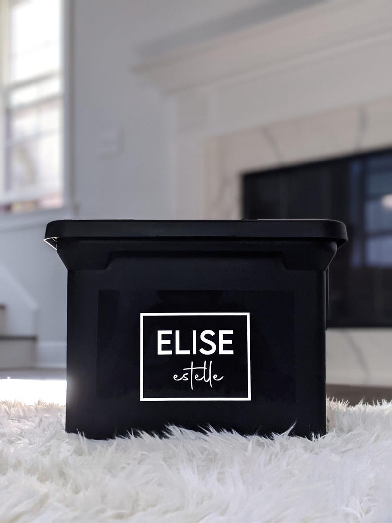 Personalized Name Decal: DIY Baby Memory Box, School File Labels 画像 18