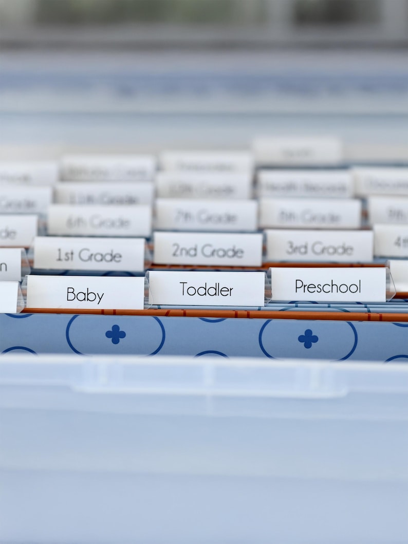 Personalized Name Decal: DIY Baby Memory Box, School File Labels 画像 11
