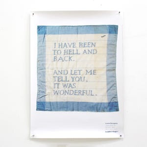 Louise Bourgeois Exhibition Poster &quot;Been To Hell and Back...&quot; Moderna Museet