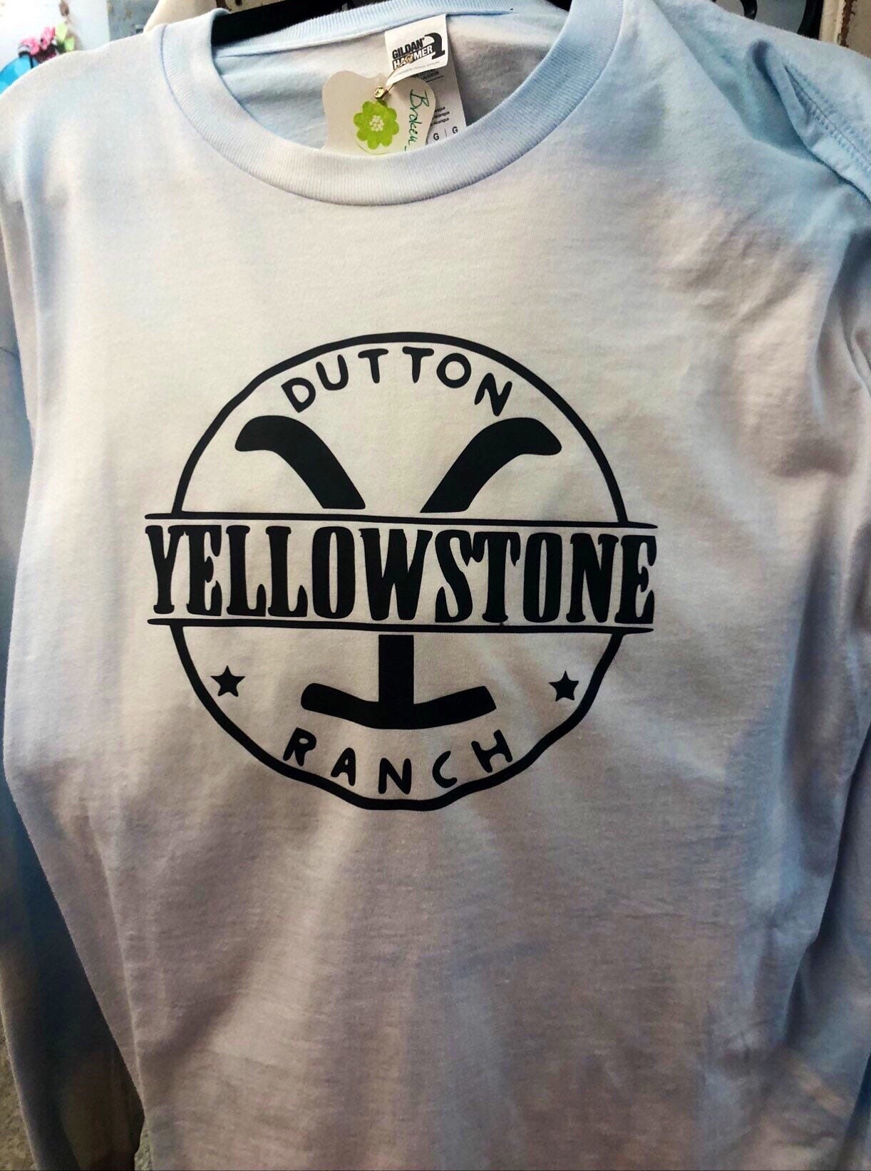 Yellowstone bleached long sleeve tshirt Etsy