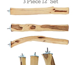 Manzanita Perch Set, 3 Piece Set, 12&quot; Long