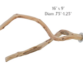 Large Manzanita Parrot Perch, 16" x 9" Forked Perch