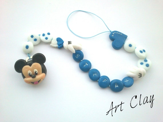Personalised Minnie Mouse Dummy Clip Perfect Baby Gift