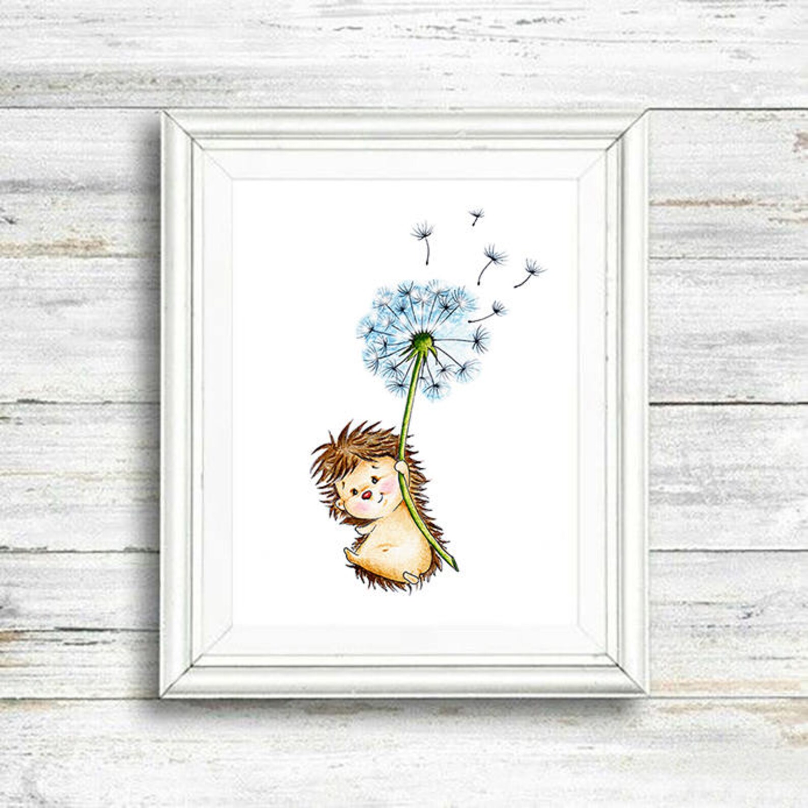 Hedgehog Nursery Art Print, Children Wall Decor, Kids Wall Art, Baby