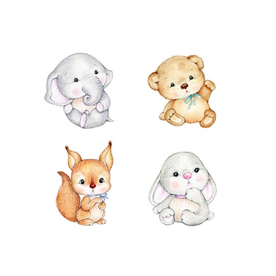 Cute Baby Animal Drawings For Kids