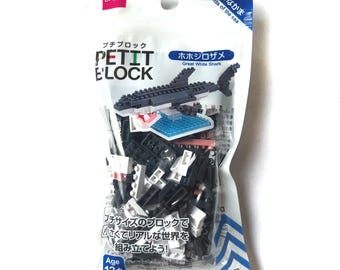 Great White Shark - Daiso Petit Block Wildlife Animal Series - Micro/Miniature Building Kits