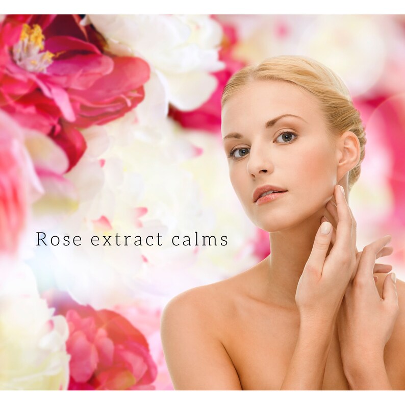 Rose extract soothes and calms
Skincare