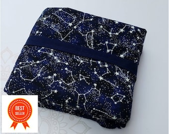 Constellation, Glow In The Dark, Weighted Blanket, Cotton, Up to Twin Size, 3 to 20 Pounds, 3 to 20 lb, Adult Weighted Blanket, SPD, Autism