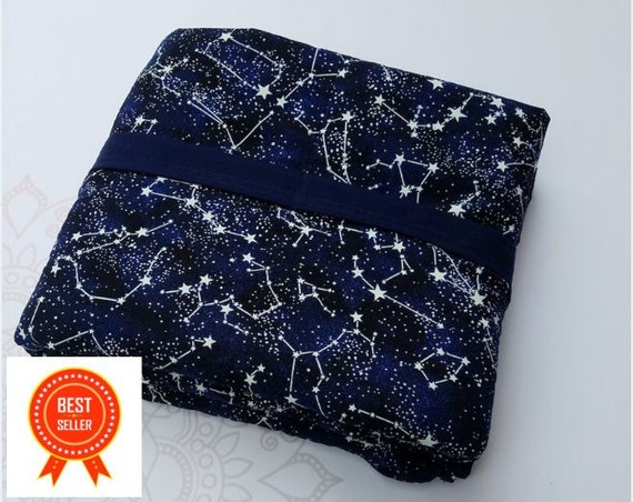 Constellation, Glow In The Dark, Weighted Blanket, Cotton, Up to Twin Size, 3 to 20 Pounds, 3 to 20 lb, Adult Weighted Blanket, SPD, Autism