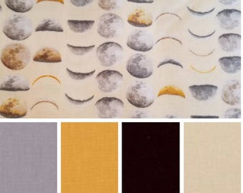 Phases of the Moon, Weighted Blanket, Cotton, Up to Twin Size, 3 to 20 Pounds, Adult Weighted Blanket, SPD, Autism, Calming Blanket