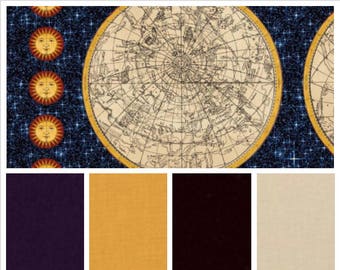Galileo Celestial Map, Weighted Blanket, Cotton, Up to Twin Size, 3 to 20 Pounds, Adult Weighted Blanket, SPD, Autism, Calming Blanket