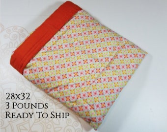 Moroccan, Pattern, 3 Pound, WEIGHTED BLANKET, Ready To Ship, 3 pounds, 28x32, for Autism, Sensory, ADHD, Calming, Anxiety,