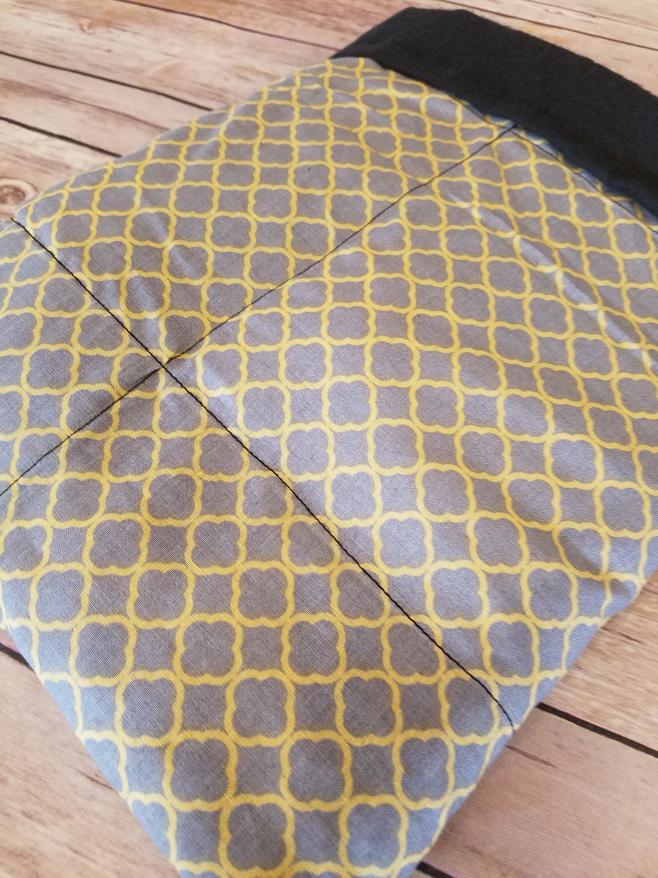 Moroccan Yellow Gray, 3 Pound, WEIGHTED BLANKET, 3 pounds, 28x32, for