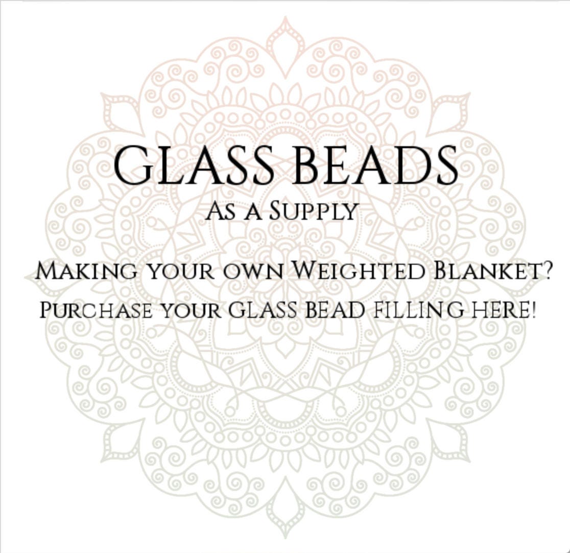 GLASS BEAD filling for making your own weighted blanket, DIY Weighted