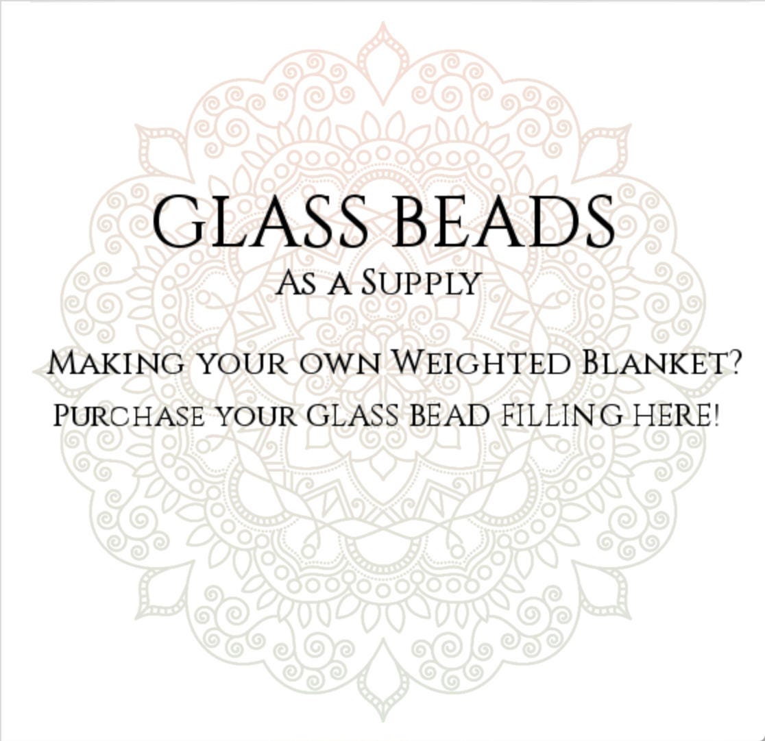 GLASS BEAD Filling For Making Your Own Weighted Blanket GLASS BEAD Filling For Making Your Own Weighted Blanket