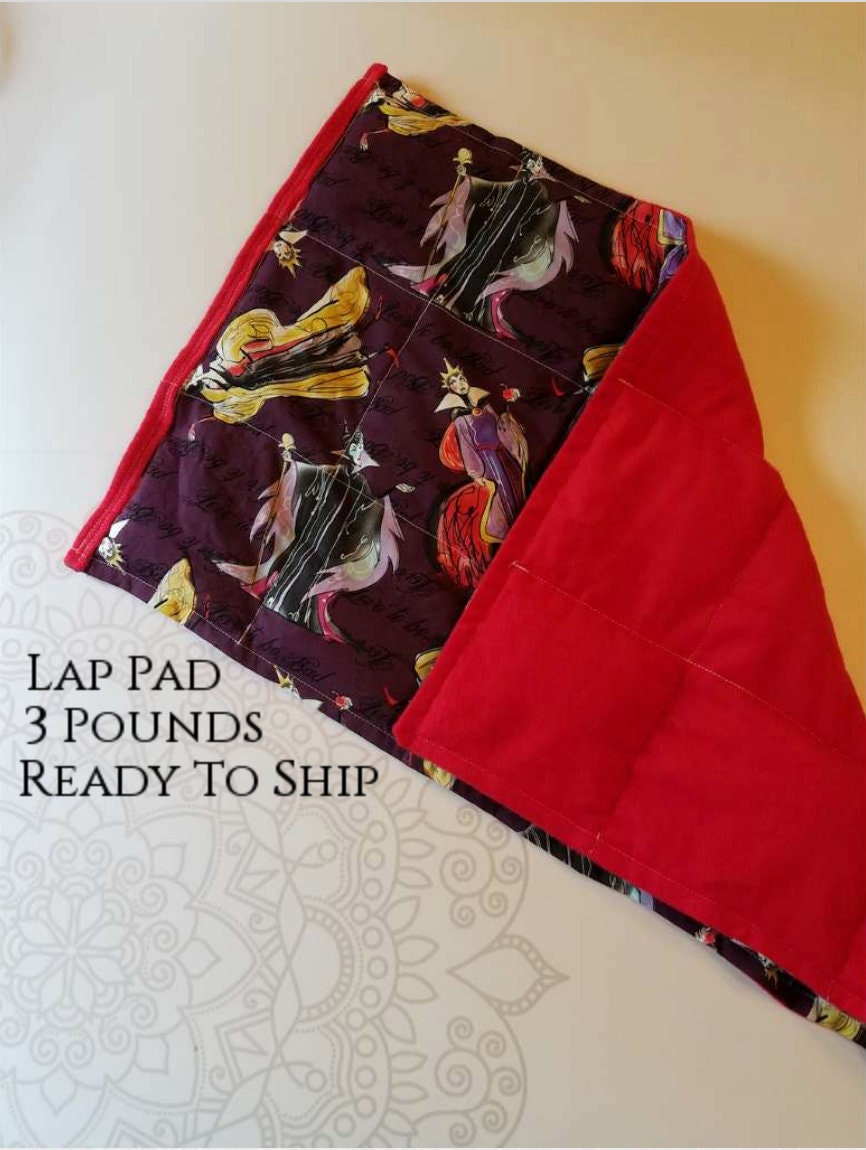 READY TO SHIP, Washable Weighted Lap Pad/Small Blanket/Travel Weighted