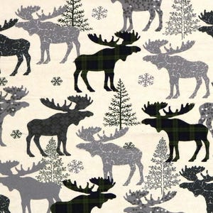 Buffalo Plaid Moose Flannel, Up to Twin Size, 3 to 20 Pounds, 3 to 20 lb, Adult Weighted Blanket, SPD, Autism, Calming Blanket