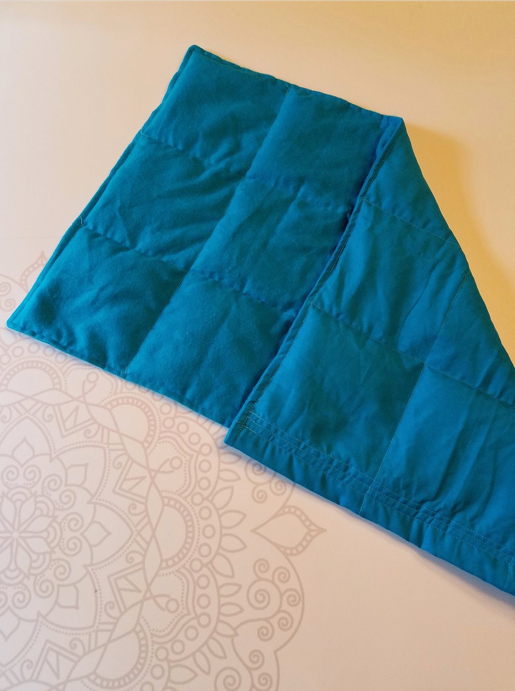 READY TO SHIP, Teal, Weighted, Lap Pad/Small Blanket/Travel Weighted