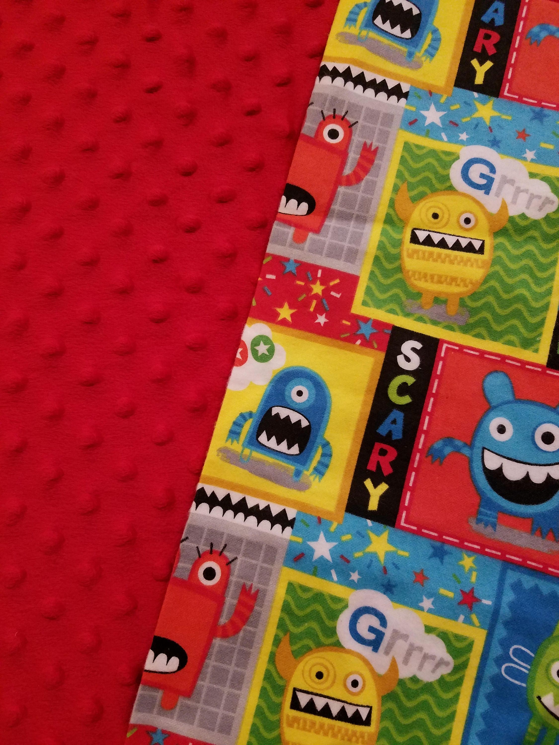 Monster, Weighted, Lap Pad/Small Blanket/Travel Weighted Blanket, 3