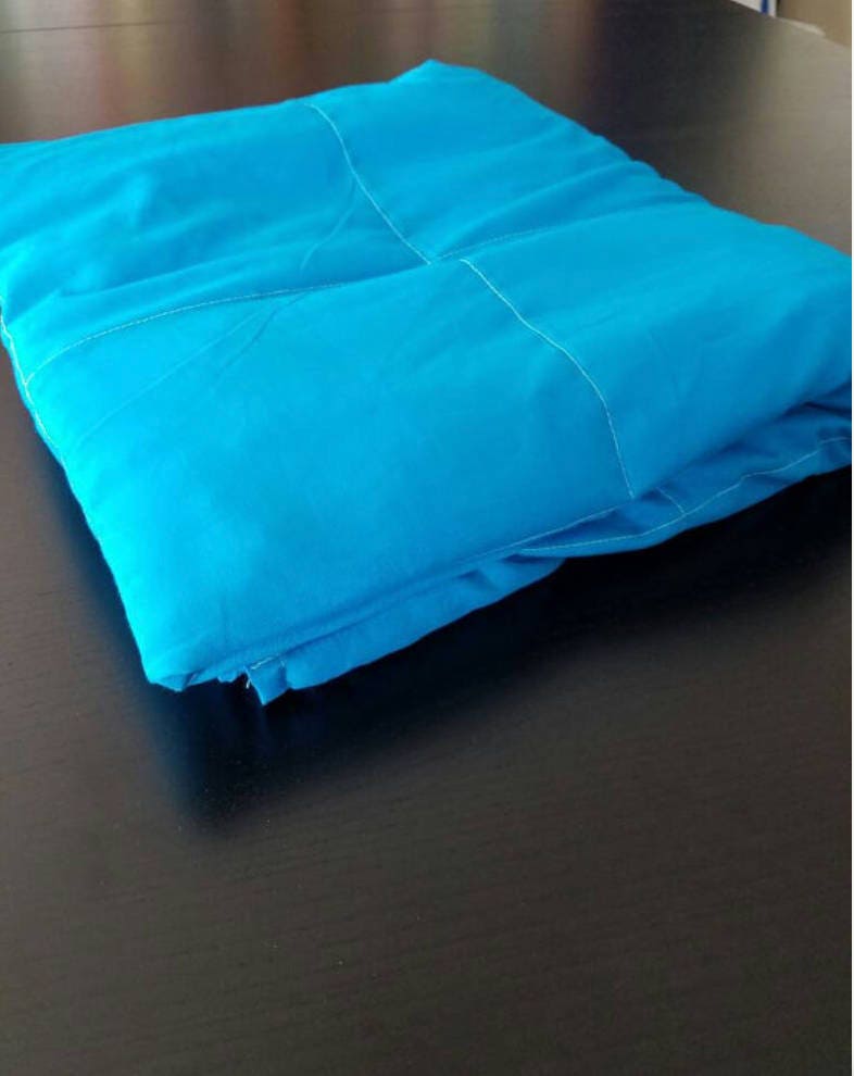 Weighted Blanket, 20 Pound, Teal Turquoise, 40x70, READY TO SHIP, Twin