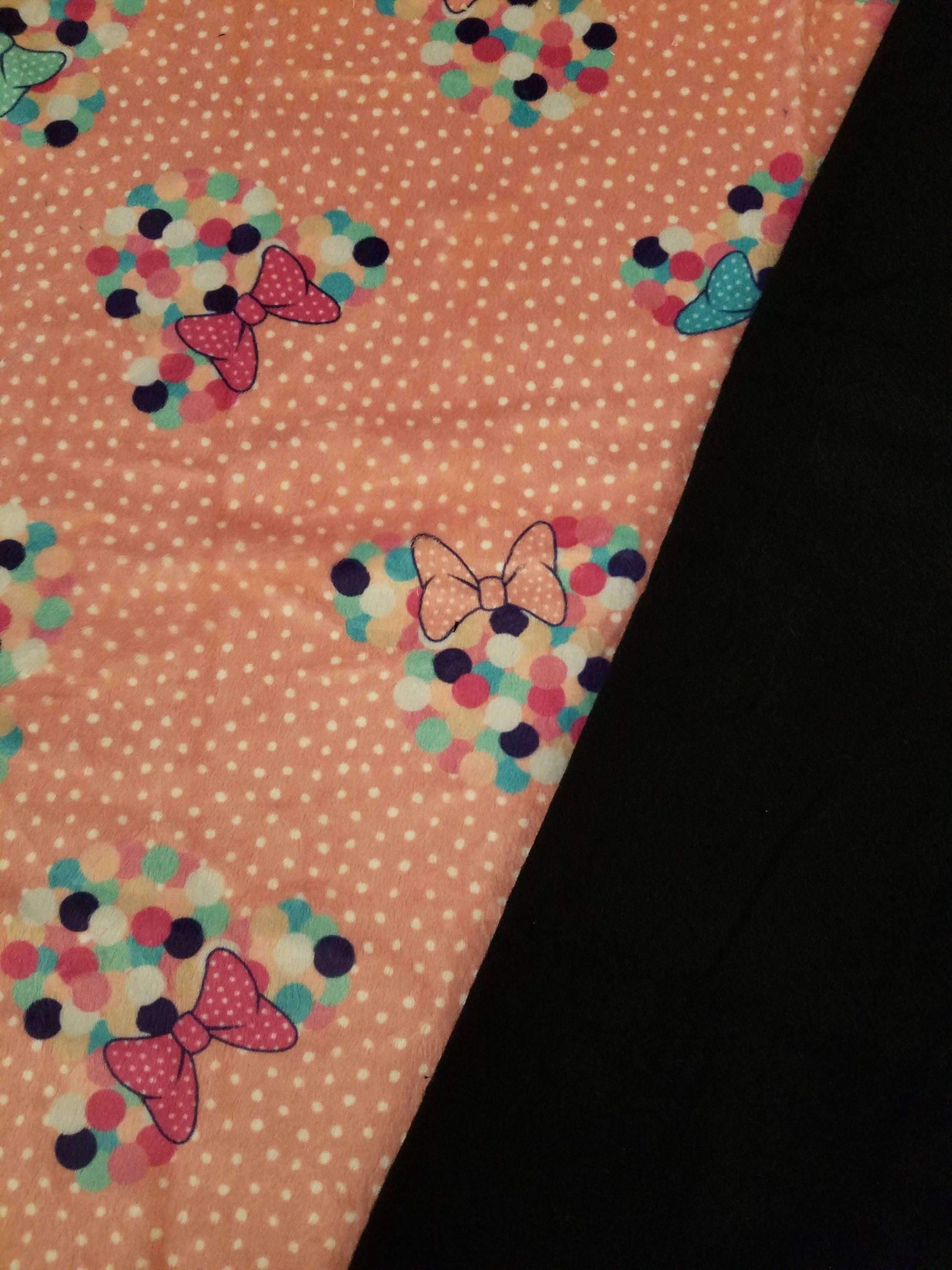 Mouse Head Minky, Weighted, Lap Pad/Small Blanket/Travel Weighted