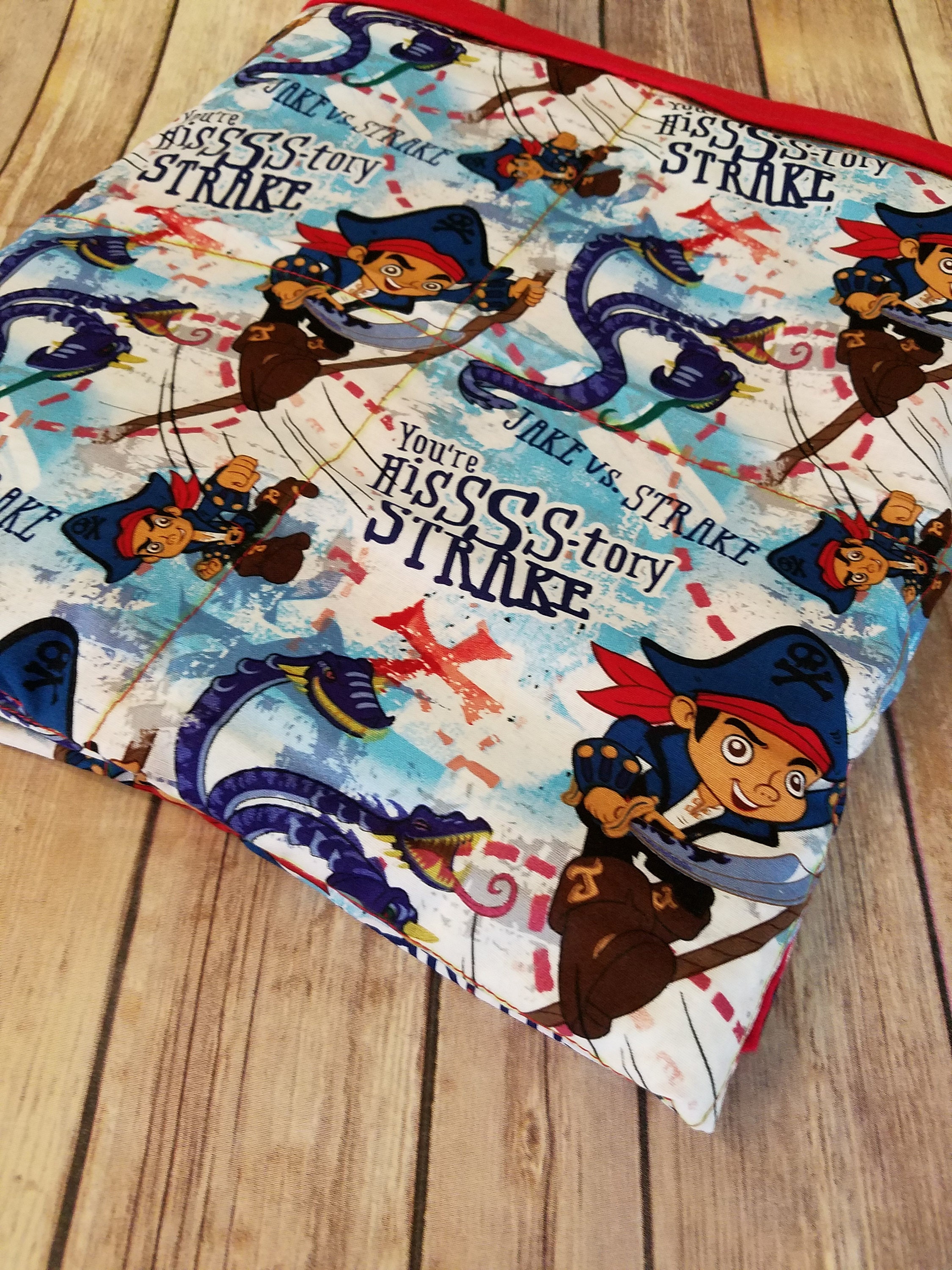 Pirate, 5 Pound, WEIGHTED BLANKET, Ready To Ship, 5 pounds, 40x42, for