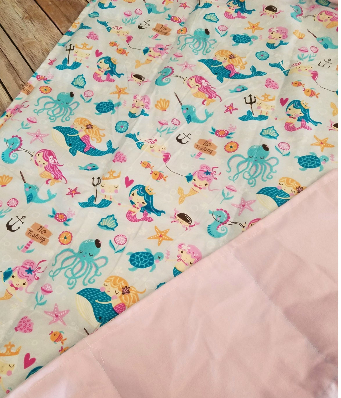Mermaid, 5 Pound, WEIGHTED BLANKET, Ready To Ship, 5 pounds, 28x32, for