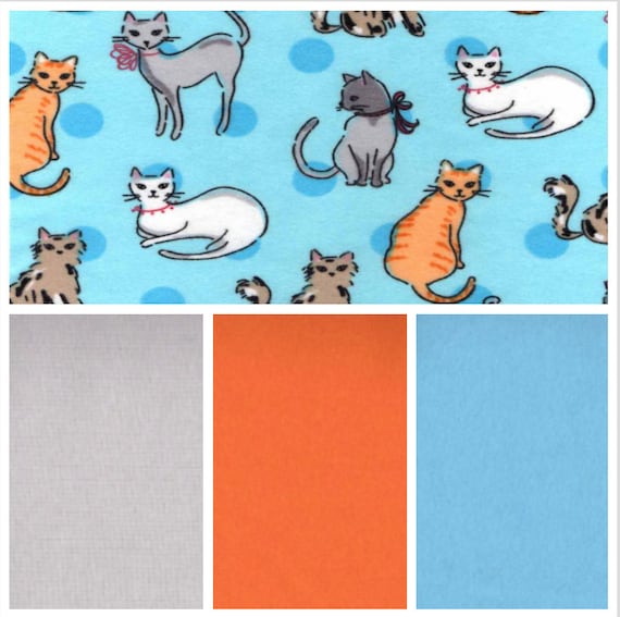 Kitty Friends, Weighted Blanket, Cotton Flannel, Up to Twin Size, 3 to 20 Pounds, Adult Weighted Blanket, SPD, Autism, Calming Blanket