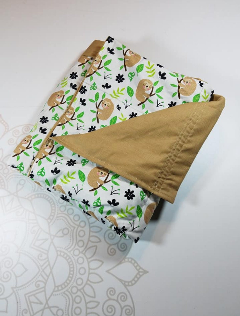 Sloth, Weighted Blanket, 3 pound, Ready To Ship, 28x32, for Autism