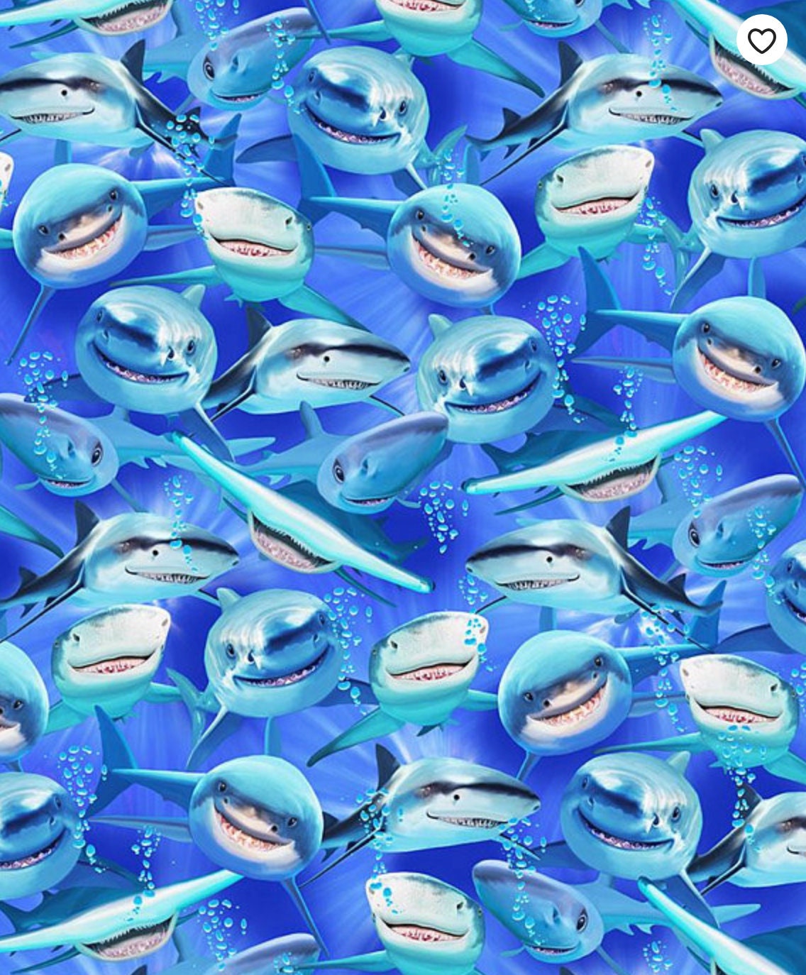 Shark Attack, Weighted Blanket, Cotton, Up to Twin Size, 3 to 20 Pounds