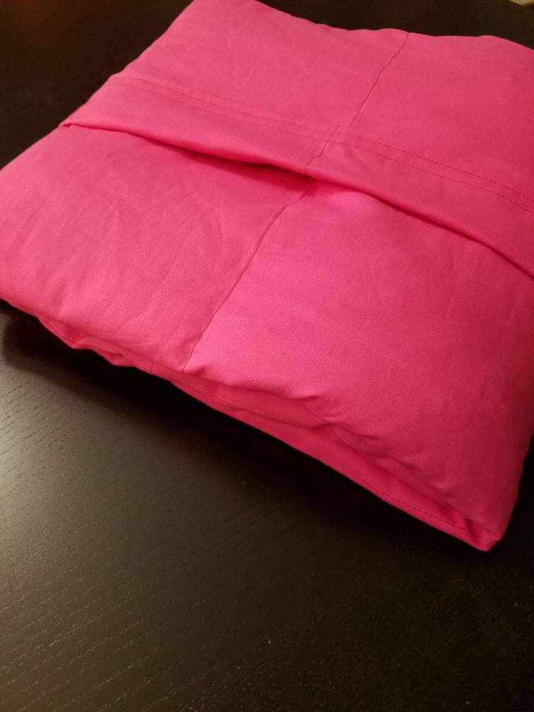 Weighted Blanket, 12 Pound, Hot Pink, 40x56, READY TO SHIP, Twin Size