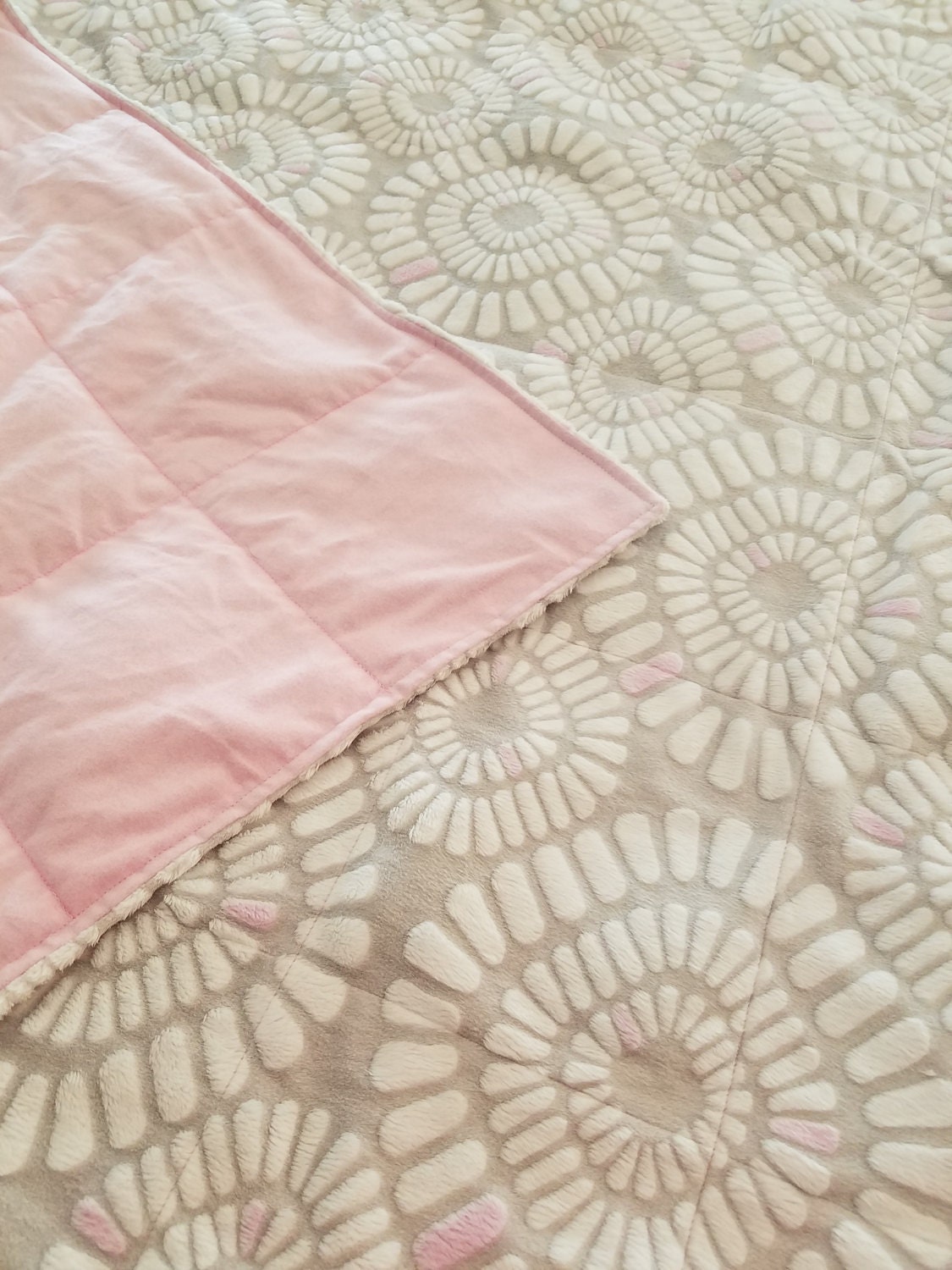 Minky, Weighted Blanket, Gray Patterns, Minky Weighted Blanket, Up to