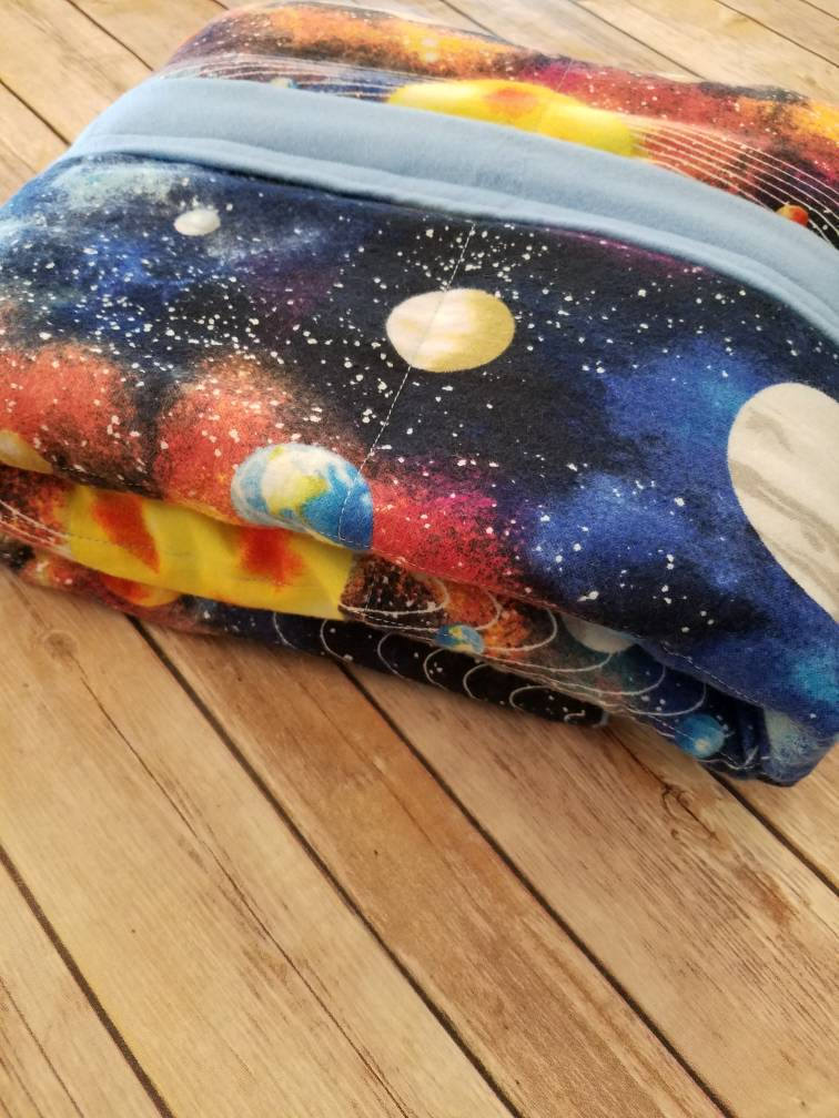 Weighted Blanket, 10 Pound, Solar System, 40x50, READY TO SHIP, Twin