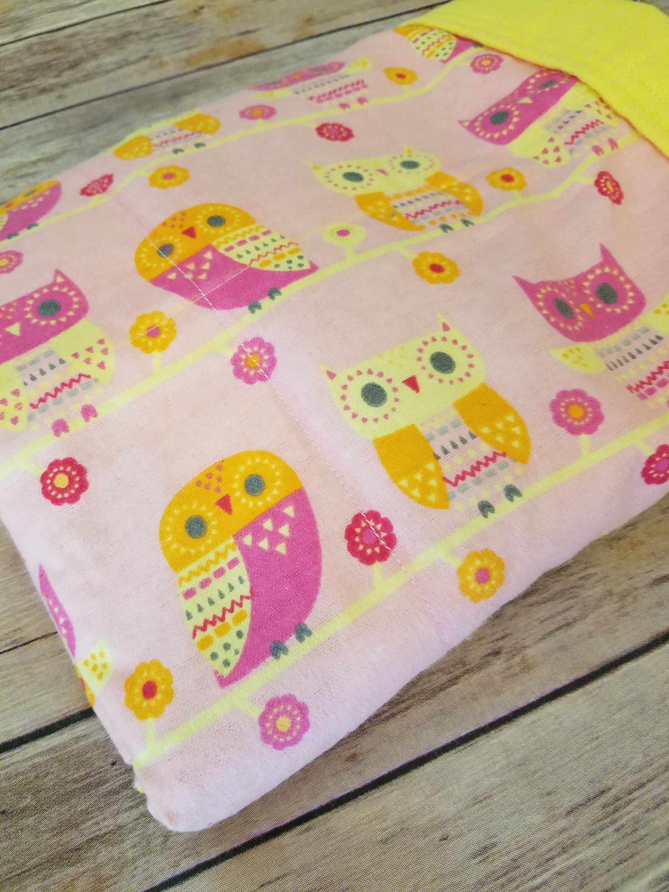 Owl, 4 Pound, WEIGHTED BLANKET, Ready To Ship, 4 pounds, 28x32 for