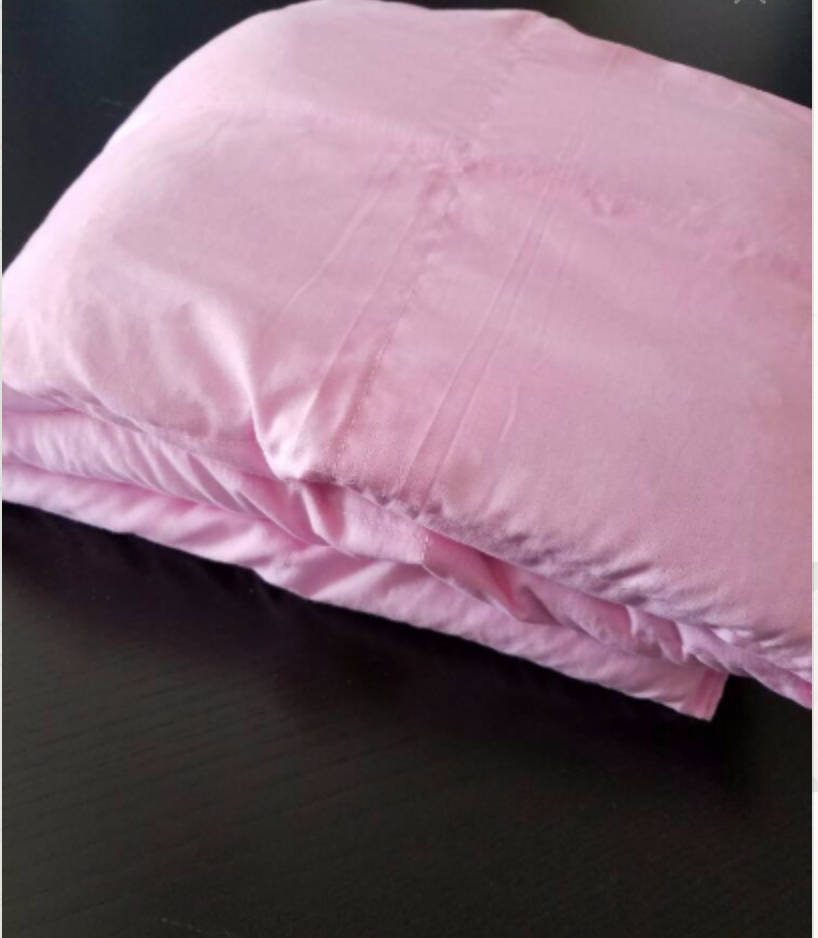 Weighted Blanket, 10 Pound, Light Pink, 40x70, READY TO SHIP, Twin Size