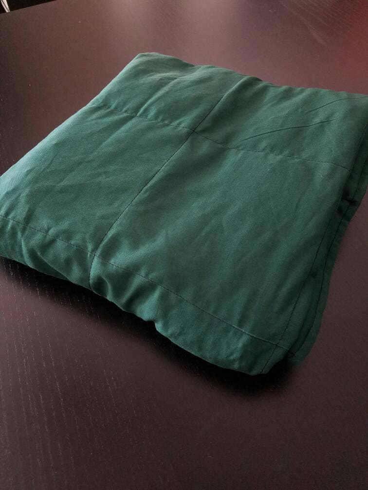 Weighted Blanket, 10 Pound, Evergreen, Green 40x60, READY TO SHIP, Twin