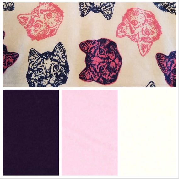 Kitty Cats, Weighted Blanket, Cotton Flannel, Up to Twin Size, 3 to 20 Pounds, Adult Weighted Blanket, SPD, Autism, Calming Blanket