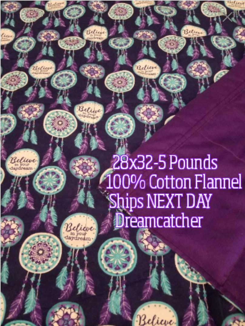 Dreamcatcher, 5 Pound, Weighted Blanket, 5 Pounds, 28x32, READY TO SHIP
