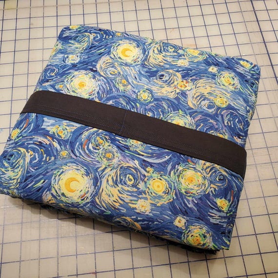 Starry Night Weighted Blanket, Cotton, Up to Twin Size, 3 to 20 Pounds, 3 to 20 lb, Adult Weighted Blanket, SPD, Autism, Calming Blanket