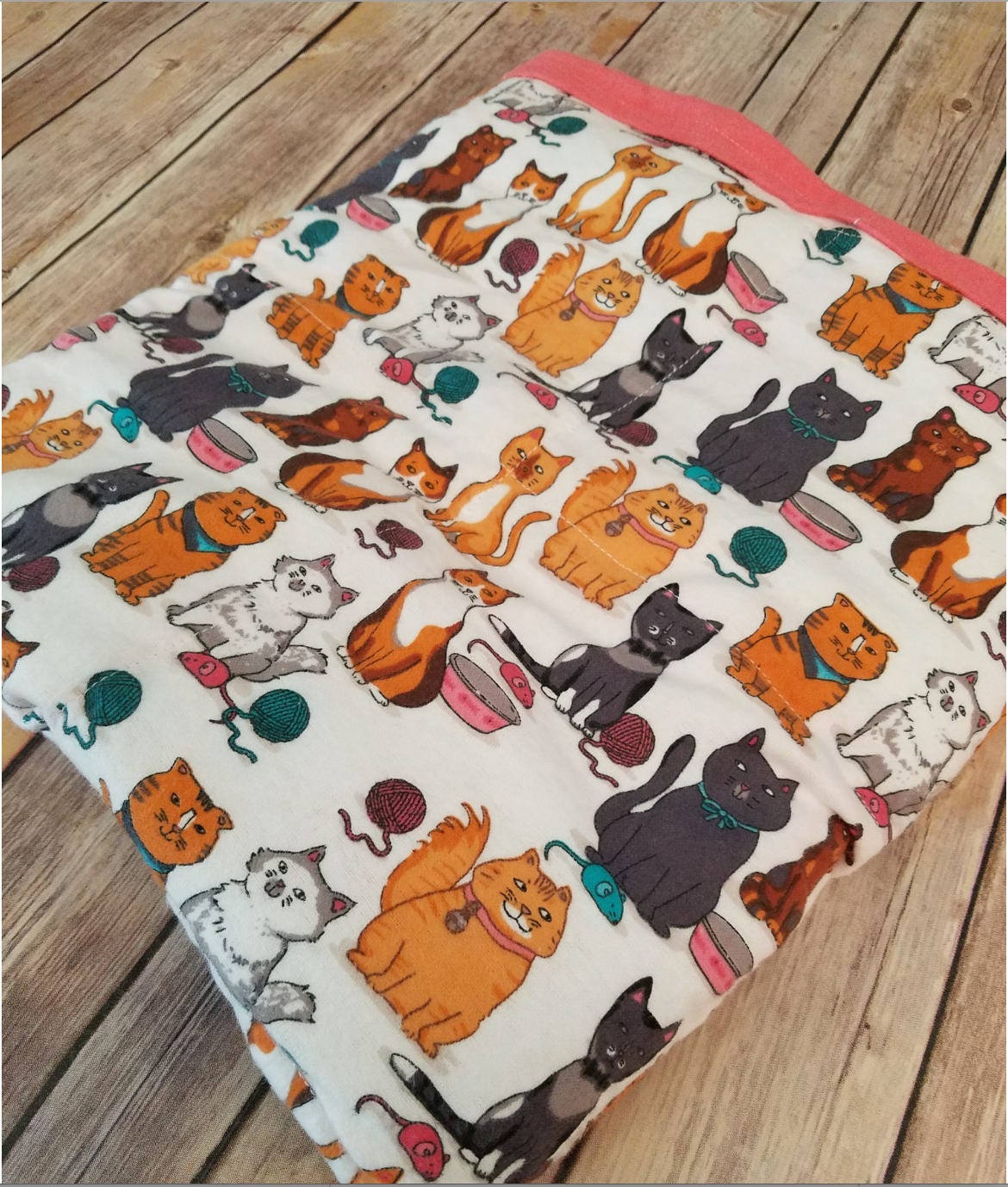 Cat, 8 Pound, WEIGHTED BLANKET, Ready To Ship, 8 pounds, 40x42 for