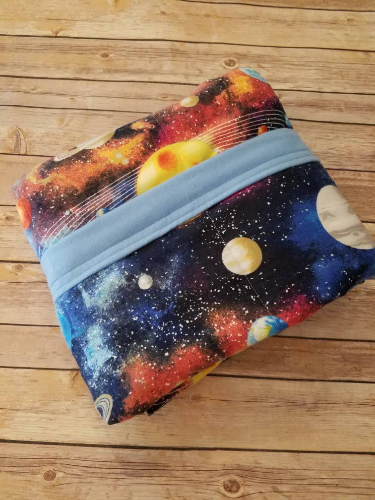 Weighted Blanket, 10 Pound, Solar System, 40x50, READY TO SHIP, Twin