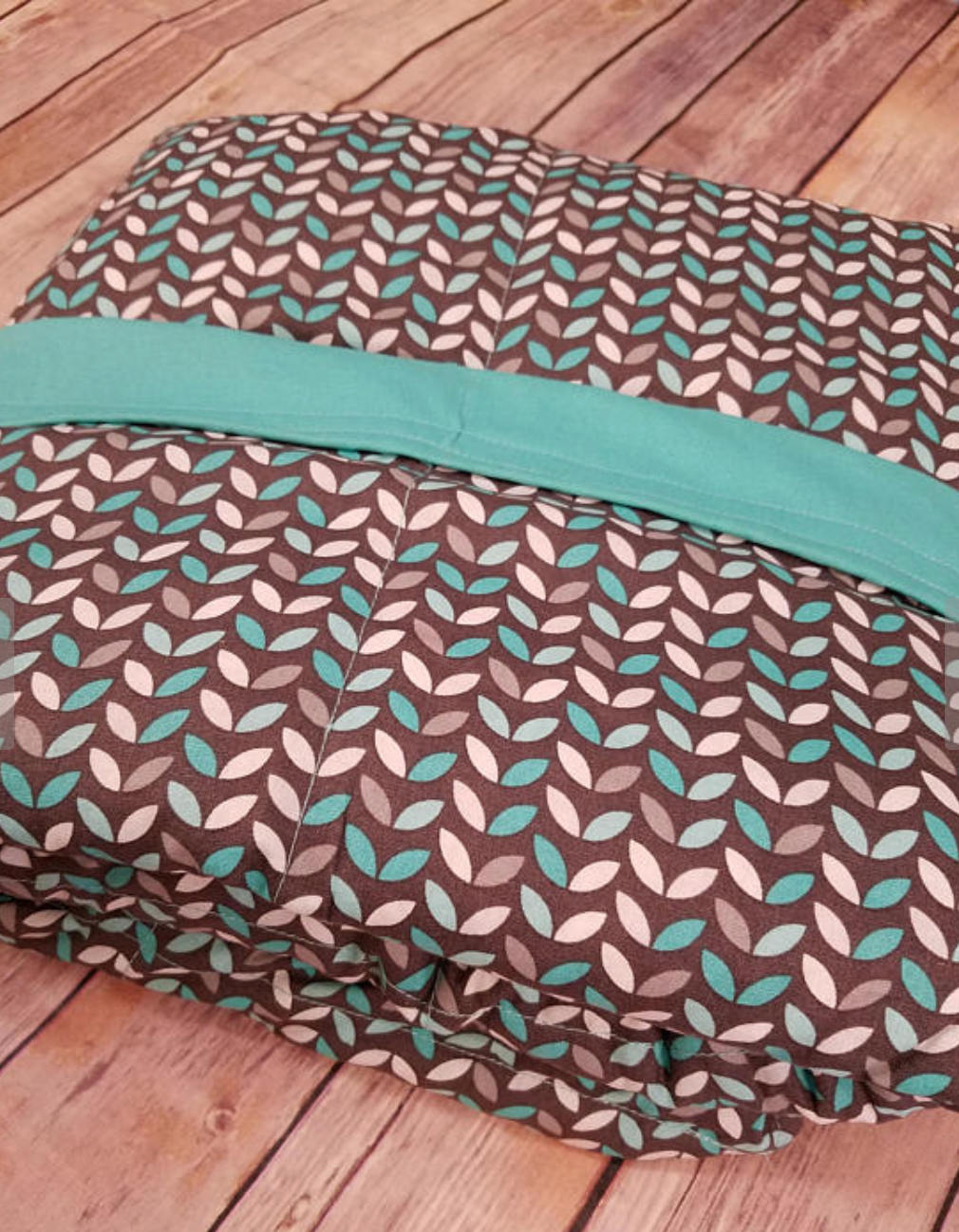 Weighted Blanket, 20 Pound, Mint and Gray, 40x70, READY TO SHIP, Twin