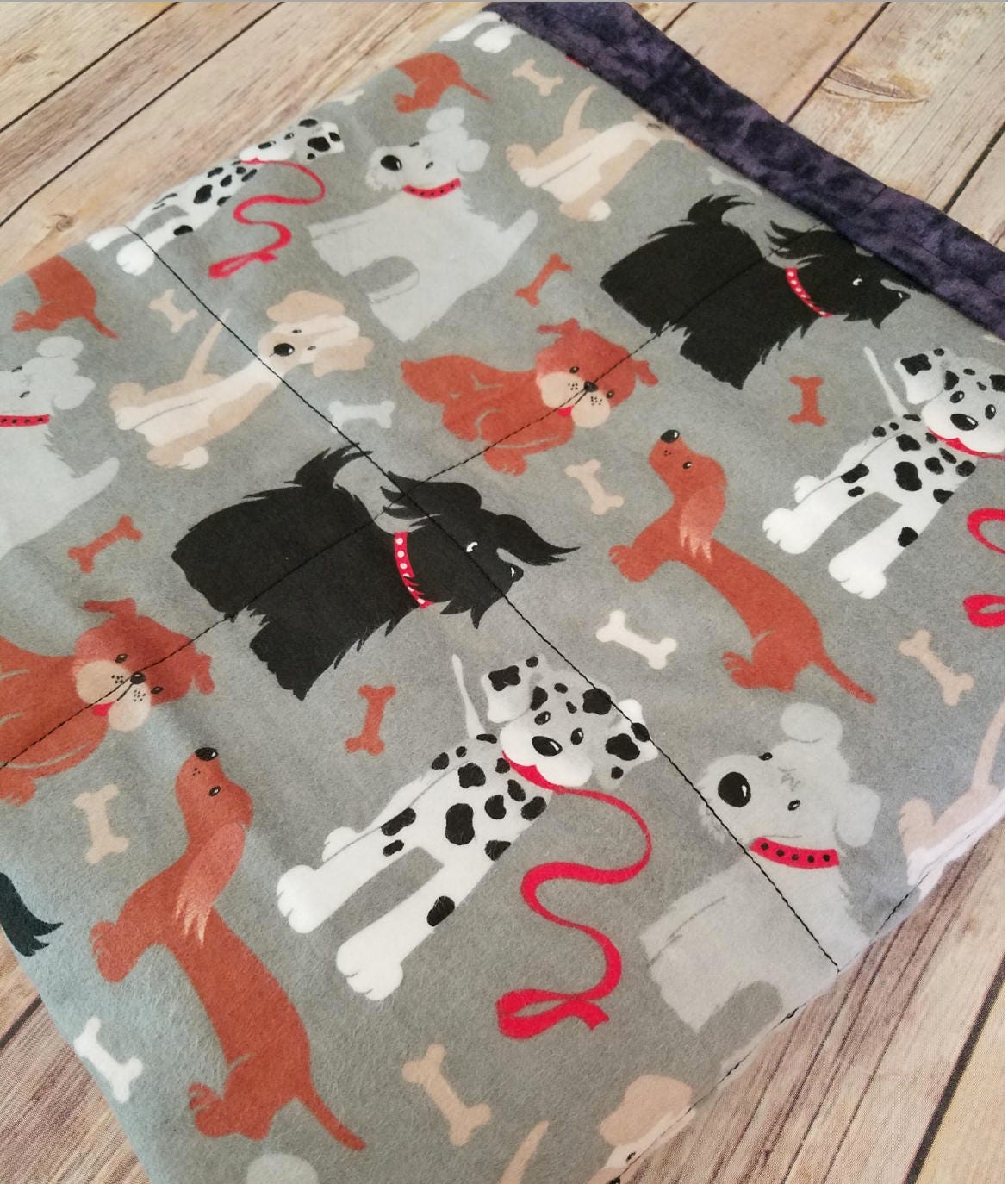 Puppy Dog, 7 Pound, WEIGHTED BLANKET, Ready To Ship, 7 pounds, 40x42