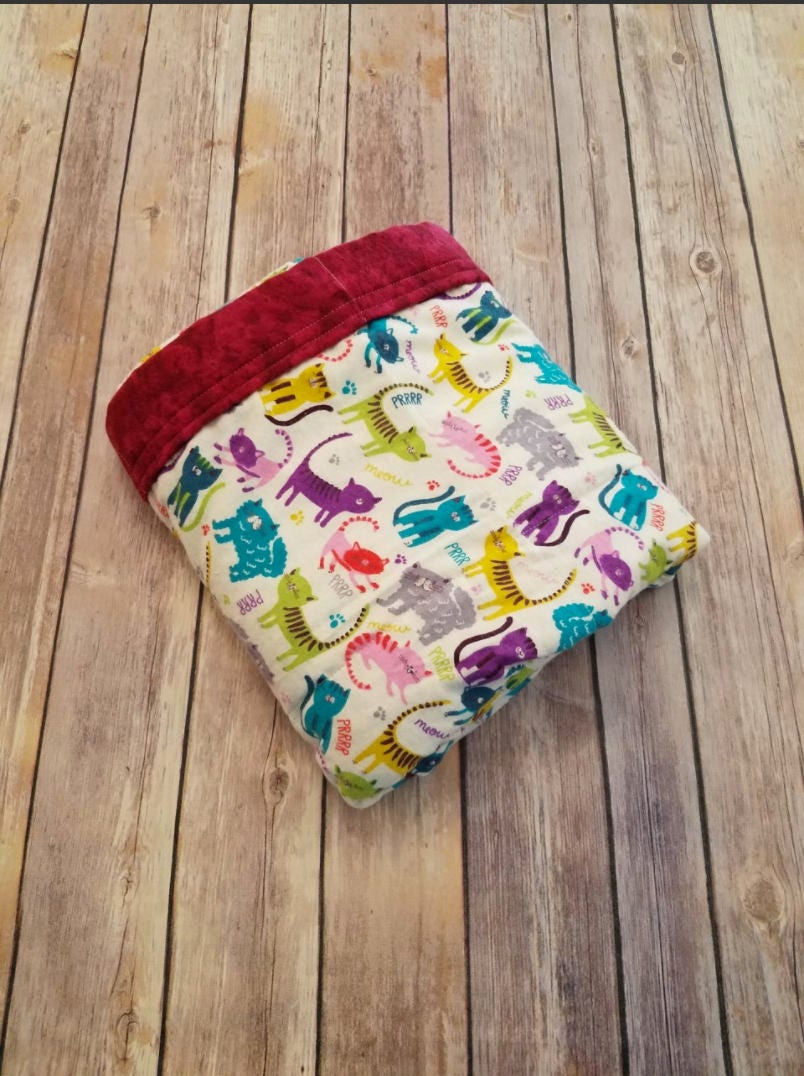 Cat, Kitty, 5 Pound, WEIGHTED BLANKET, Ready To Ship 5 pounds, 28x32