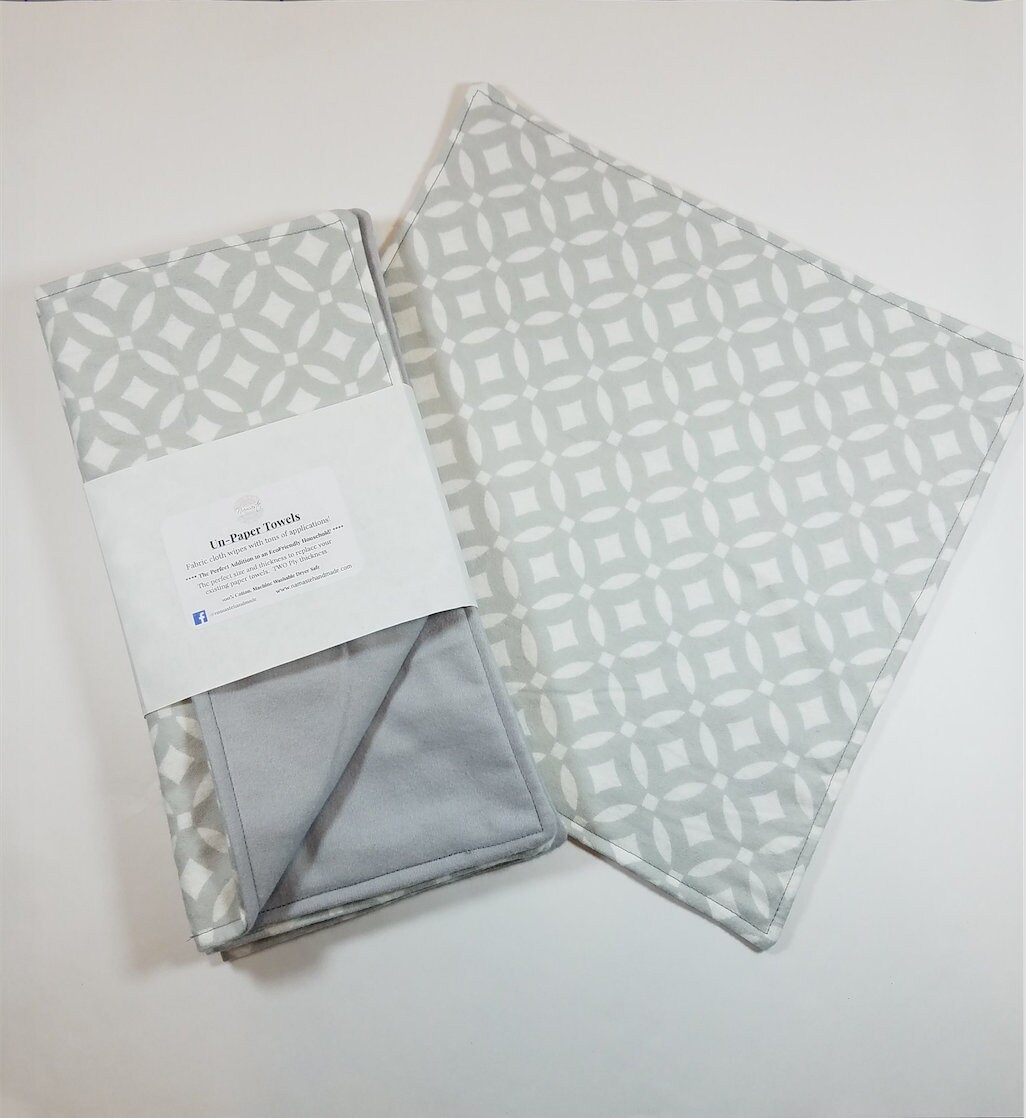 4 Reusable UnPaper Towels, Eco Friendly, Neutral Color, Kitchen Essential