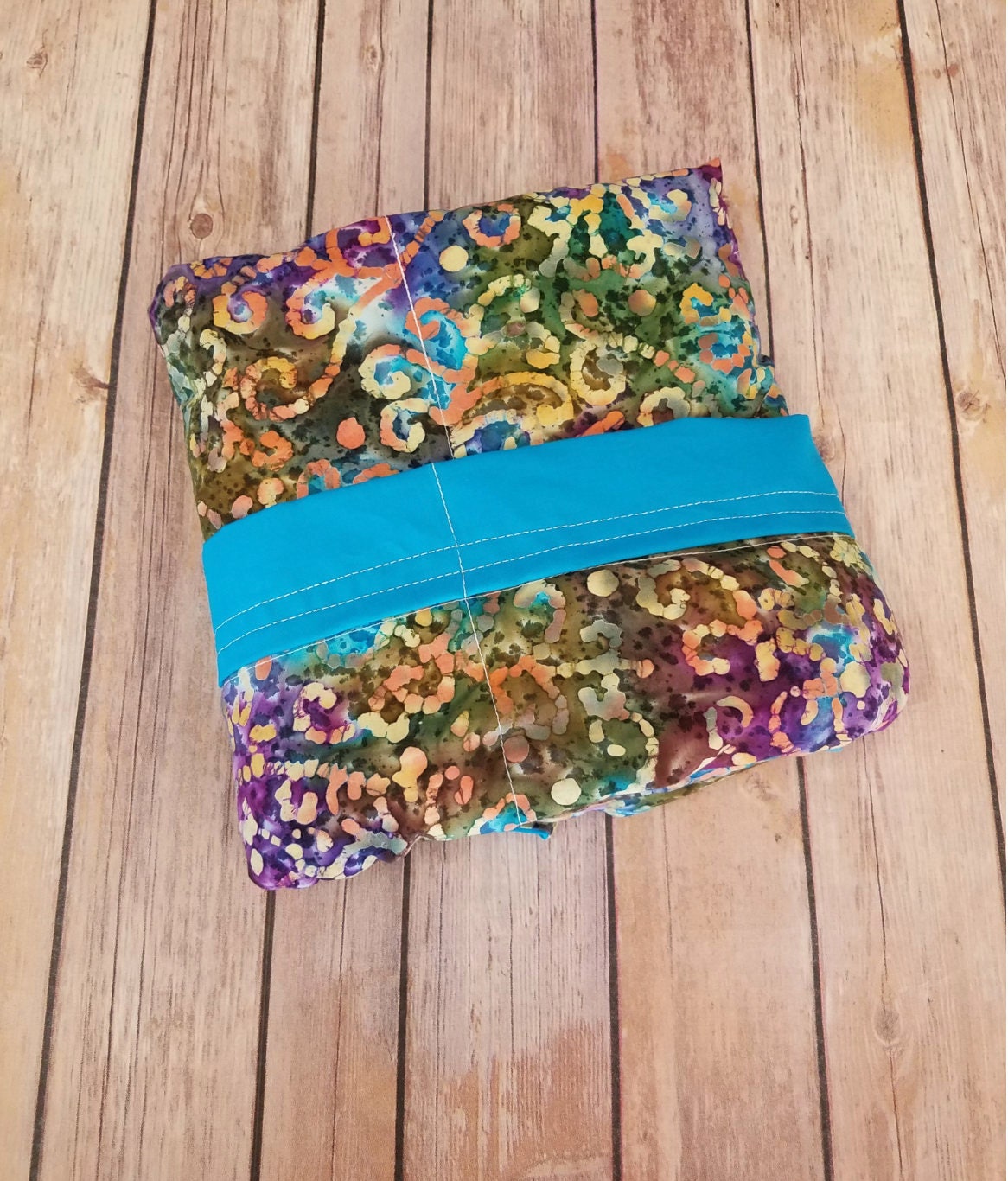 Batik, 5 Pound, WEIGHTED BLANKET, Ready To Ship, 5 pounds, 28x32, for