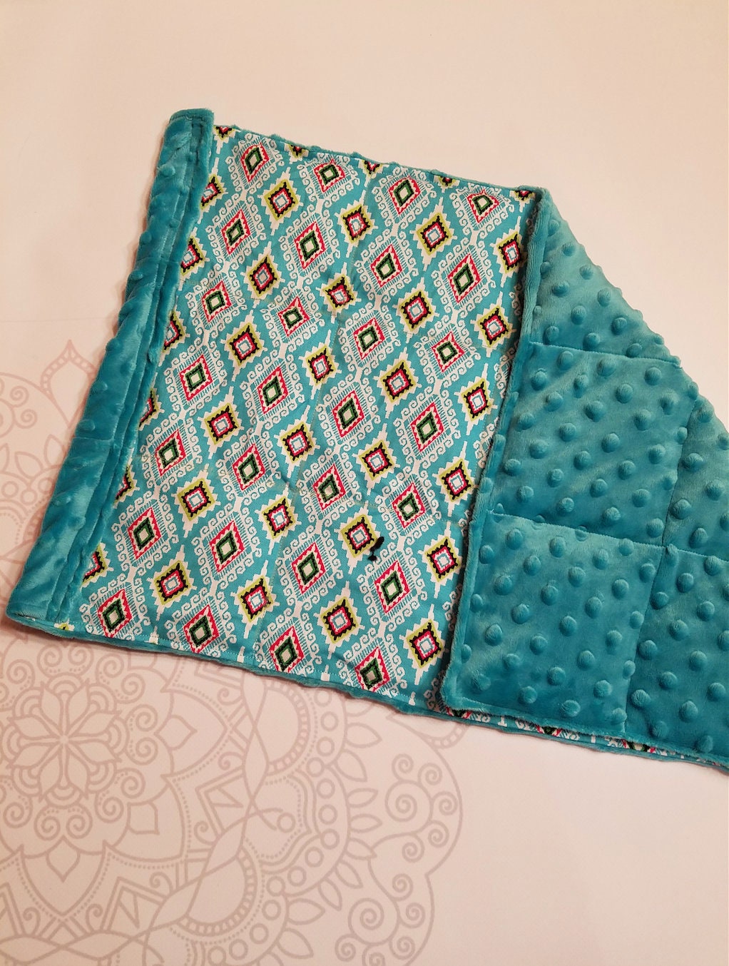 READY TO SHIP, Lap Pad/Small Blanket, 3 pounds, 14x22, autism, anxiety